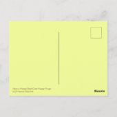 日が暮れてかわいいカエルを飼う ポストカード (裏面)