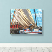 日が消えた キャンバスプリント (インサイチュ (ウッドフロア))