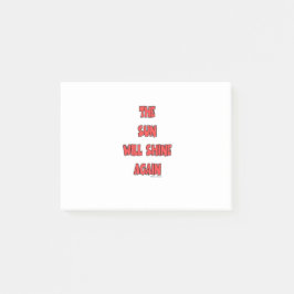 日が照り返す ポストイット