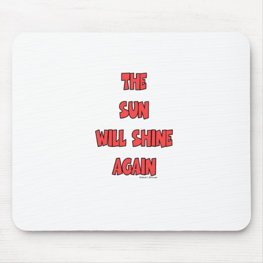 日が照り返す マウスパッド (正面)