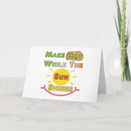 日が照る間に干し草を作る カード