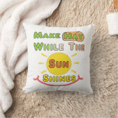 日が照る間に干し草を作る クッション (ブランケット)