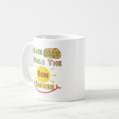 日が照る間に干し草を作る コーヒーマグカップ (正面左)