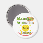 日が照る間に干し草を作る マグネット (正面/裏面)