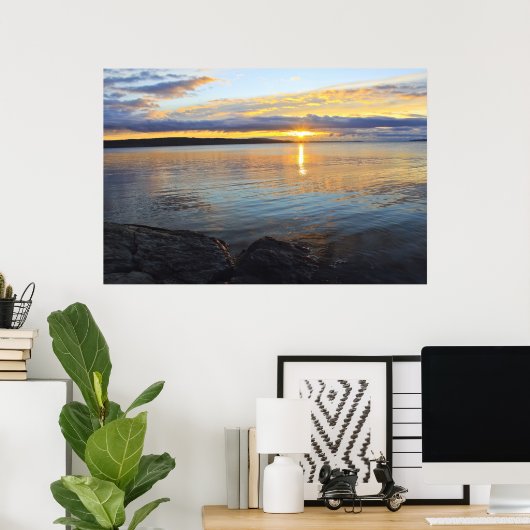 日きらめく出 ポスター (ホームオフィス)