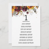 日きらめく酒結婚席表 案内状 (裏面)