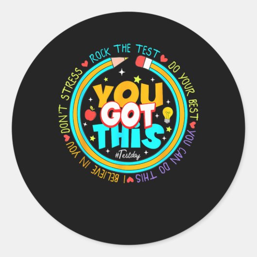 日このテスト得日ロックテスト先生 ラウンドシール (正面)