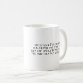 日ごとのバスのアシスタント コーヒーマグカップ (正面右)