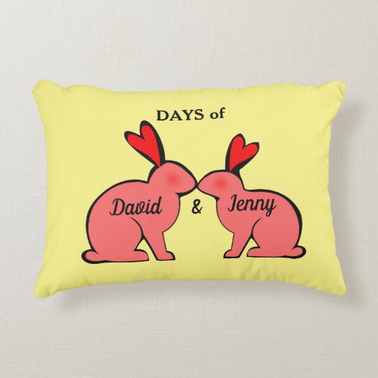 日と恋愛ウサギの夜 アクセントクッション (正面)