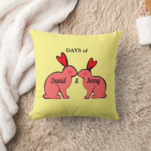 日と恋愛ウサギの夜 クッション (ブランケット)