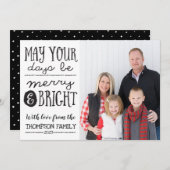 日と明るいメリーフォトカード シーズンカード (正面/裏面)