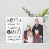 日と明るいメリーフォトカード シーズンカード (スタンド正面)