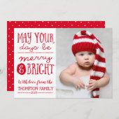 日と明るいメリーフォトカード シーズンカード (正面/裏面)