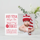 日と明るいメリーフォトカード シーズンカード (スタンド正面)