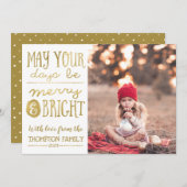 日と明るいメリーフォトカード シーズンカード (正面/裏面)