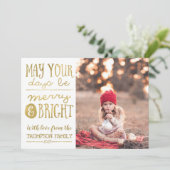 日と明るいメリーフォトカード シーズンカード (スタンド正面)