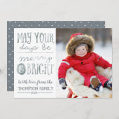 日と明るいメリーフォトカード シーズンカード (正面/裏面)