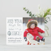 日と明るいメリーフォトカード シーズンカード (スタンド正面)