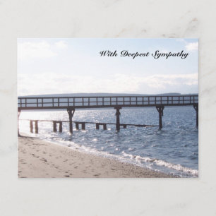 日と海の聖書の聖句の同情カード カード