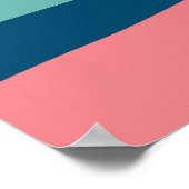 日と海モダンの風景ミニマリスト ポスター (角)