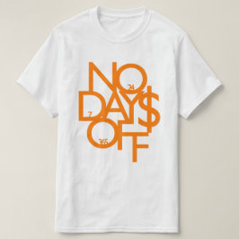 日なし(オレンジ/白) Tシャツ