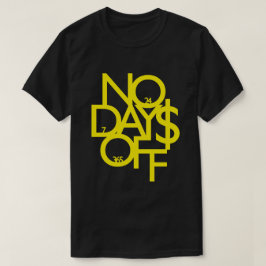 日なしNo Shirt Yellow/Black Men's Tシャツ