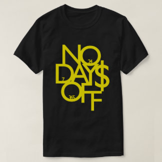 日なしNo Shirt Yellow/Black Men's Tシャツ
