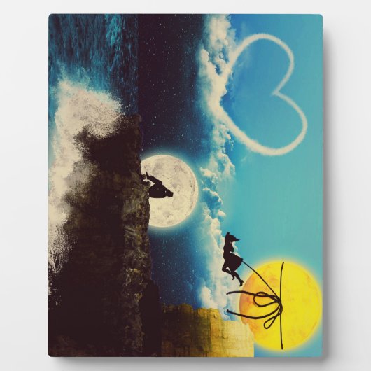 日に当たる フォトプラーク (正面)