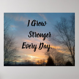 日に日に強くなるやる気を起こさせる ポスター