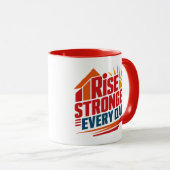 日に日に強くなる マグカップ (正面右)