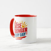 日に日に強くなる マグカップ (正面左)