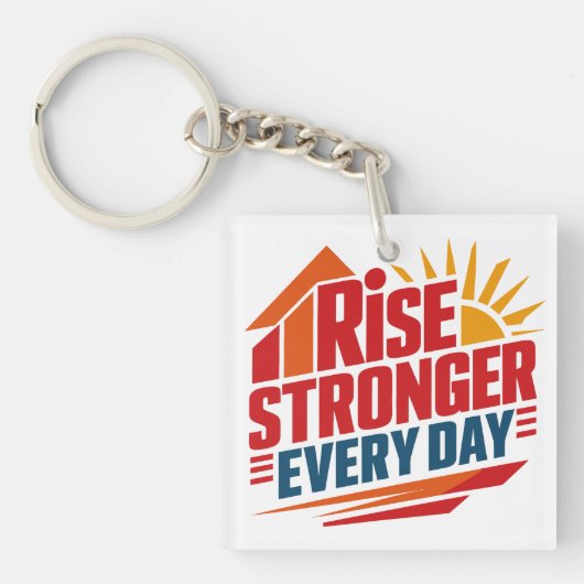 日に日に強くなる | hazem Alexキーホルダー キーホルダー (正面)