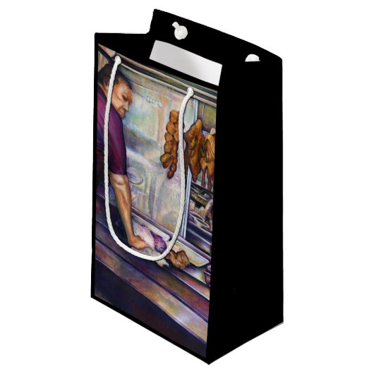 日に焼けたシンガポール スモールペーパーバッグ (正面アングル)