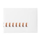 日に焼けた人魚 ラップアラウンド宛名ラベル (正面)