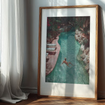 日に焼けた静寂：ヴィンテージプールサイドエスケープ