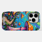 日に照らされたキノコのパス Case-Mate iPhoneケース (裏面 (横))