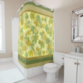 日に照らされたリーフィグラベインヴィンヤードシャワーカーテン シャワーカーテン (インサイチュ)