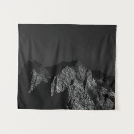 日に照らされた山 タペストリー