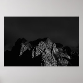 日に照らされた山 ポスター