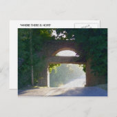 日に照らされた橋 ポストカード (正面/裏面)