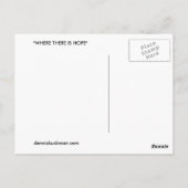 日に照らされた橋 ポストカード (裏面)