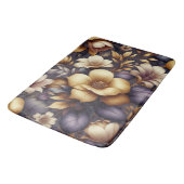 日に照らされた花びらと紫の霞 バスマット (アングル)