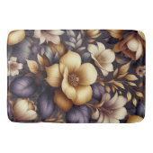 日に照らされた花びらと紫の霞 バスマット (正面)