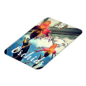 日に照らされた蘭のフォトマグネット マグネット (左側)