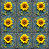 日に照らされた静寂 タイル