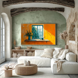 日に照らされた静物付きフォヴィスト窓 – カスタム ポスター