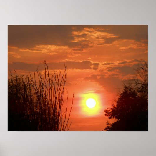 日のお別れプリント ポスター (正面)