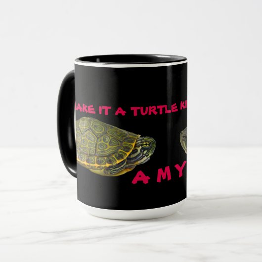 日のそれにカメの種類をして下さい マグカップ (正面左)