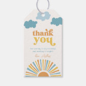 日のまわりにのメッセージカード ギフトタグ (正面)