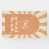 日のまわりに本パーティー旗 横断幕 (横)